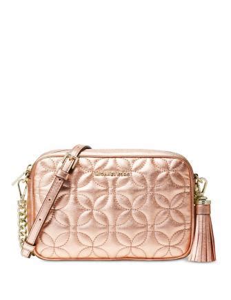 michael michael kors quilted floral camera bag|Michael Kors snapshot bag.